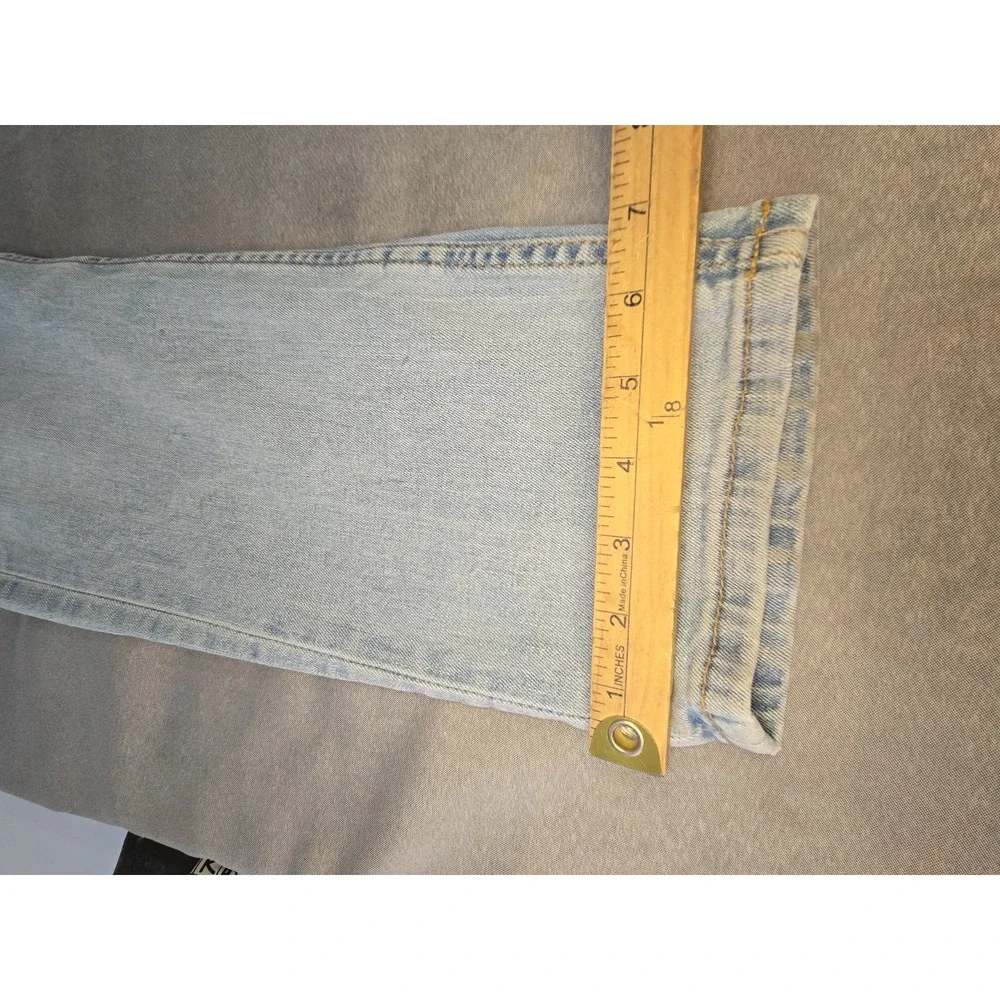 Levis Jeans Mens 36x30 Original Riveted Light Wash Slim Taper Denim Pants 36x30